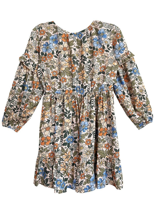 Riley Long Sleeve Dress: Pink / 2T