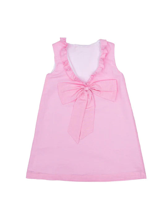 Karla Pink Linen Dress