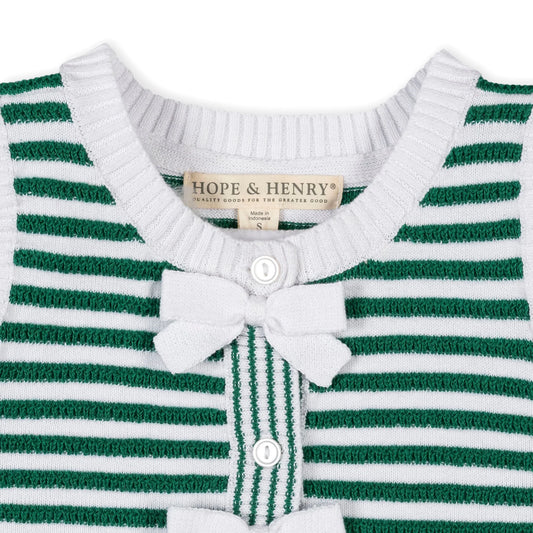 Green Stripe Sweater Tank