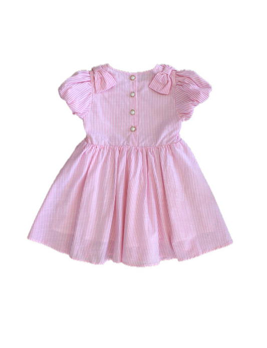 Pink Pearl Button Dress