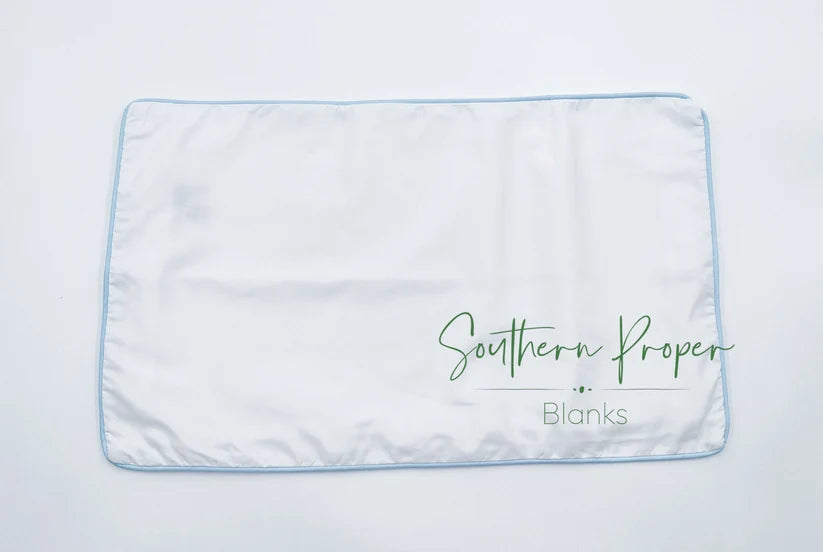 Blue Trim Pillow Case
