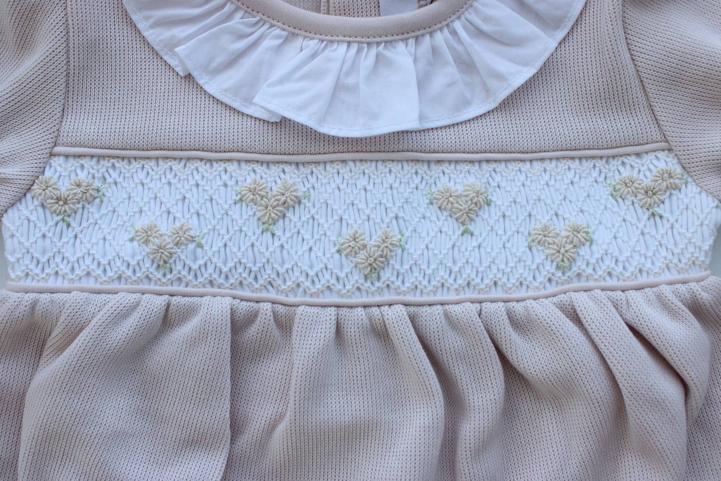 Blush Bubble Smocked Knit