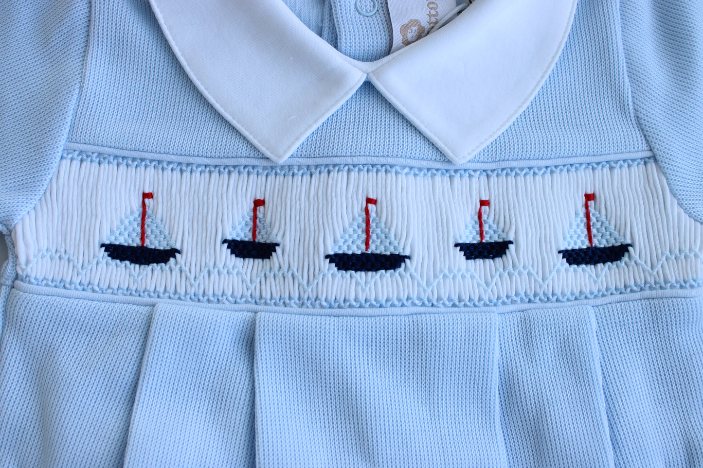 Sailboat Bubble Cotton (Blue)