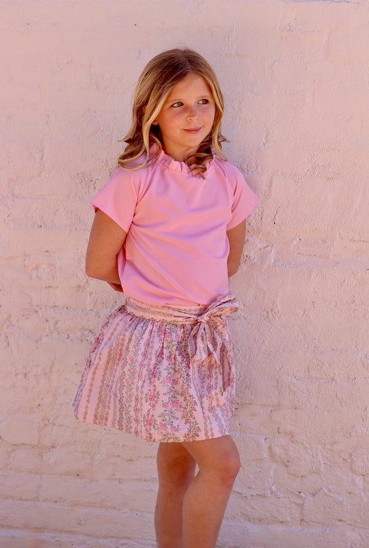 Pretty Pink Trellis Skirt