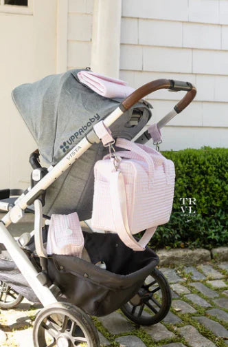Woodland Pink Quilted Stroller Bag