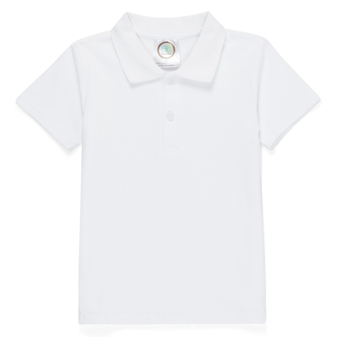 Blank Boy's SS Polo Shirt