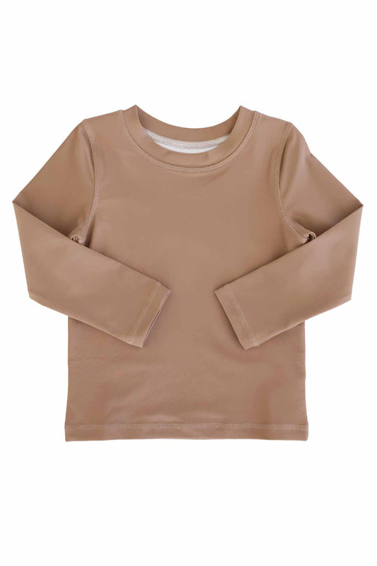 LS Rash Guard Shirt | Sandy Mocha