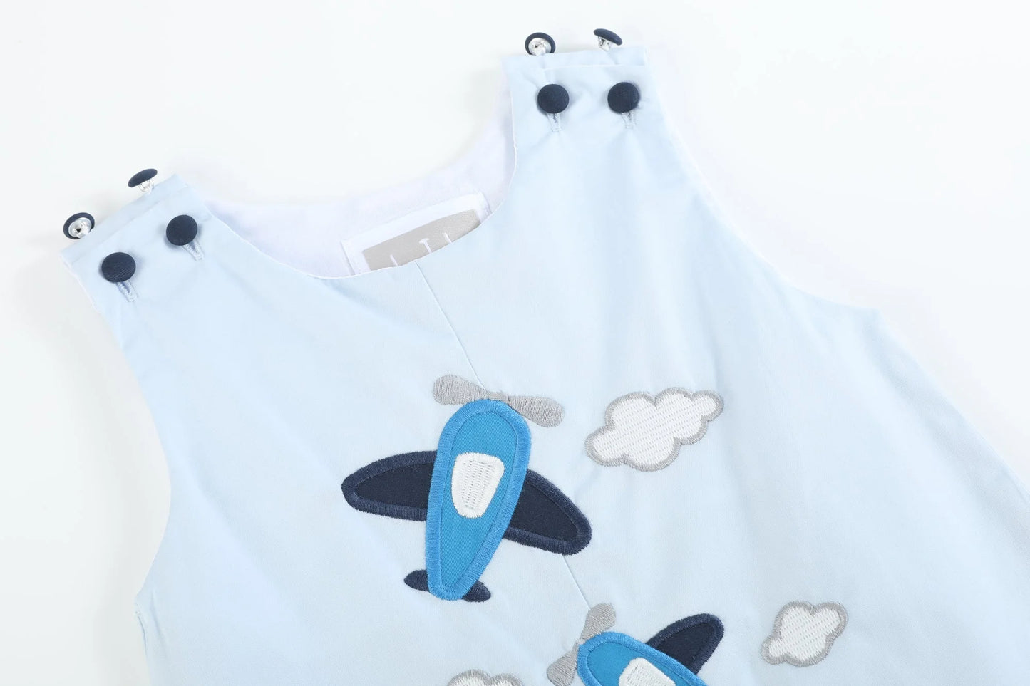 Lil Blue Airplane Shortall