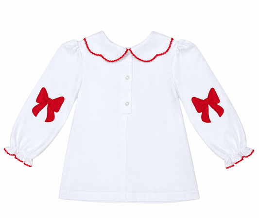 Tammy Blouse w/ Red Bows