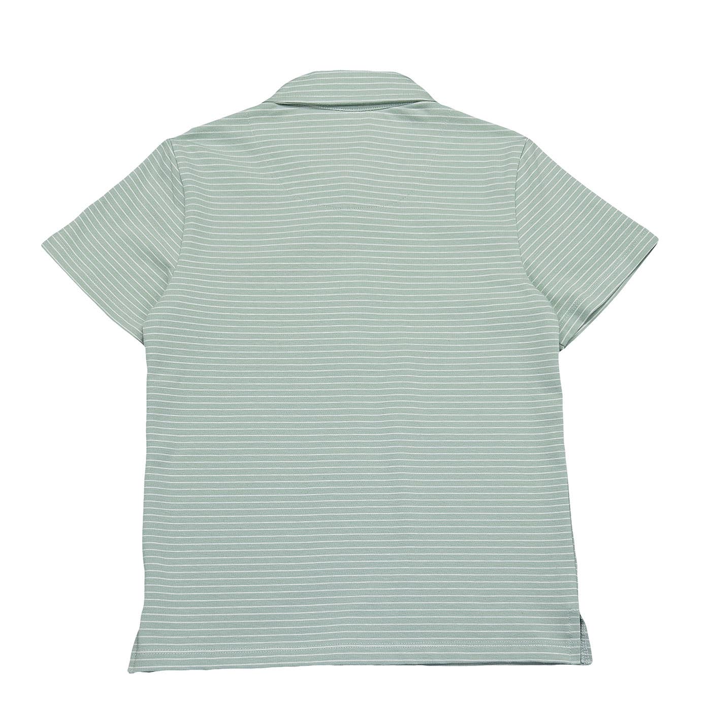 Banks SS Polo Seafoam/White Stripe