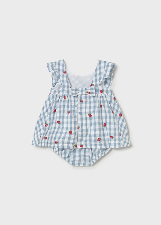 Berry Gingham Sun Dress
