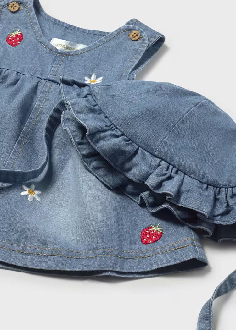 Denim Strawberry Dress