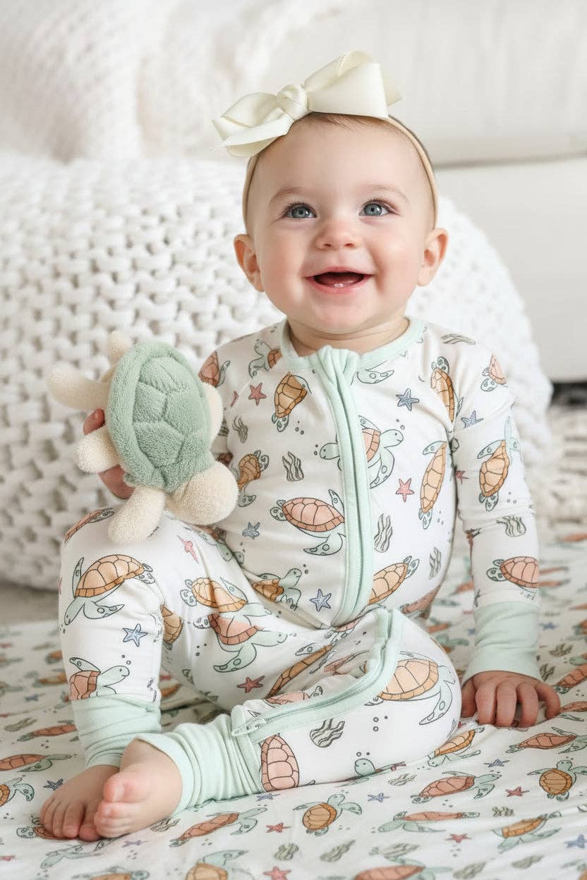 Convertible Zip Romper | Turtle
