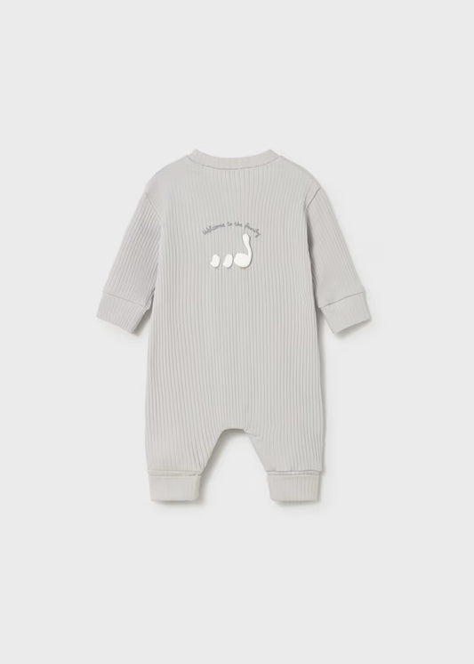 Welcome Onesie Gray