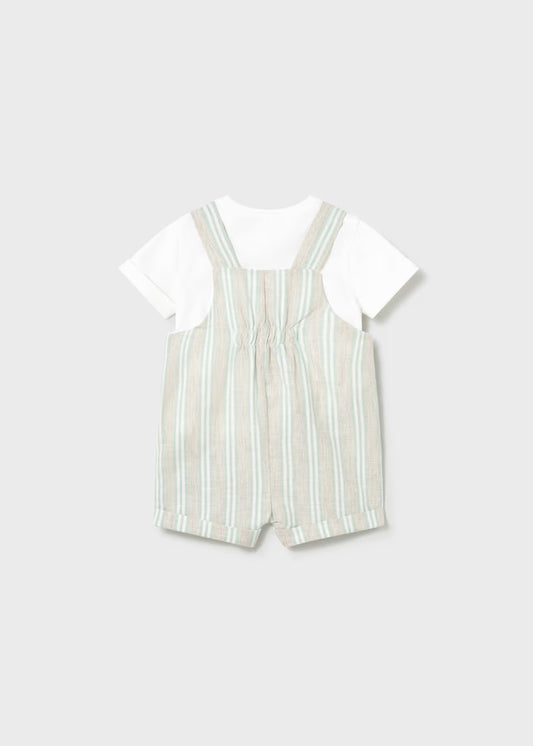 Stripe Linen Overall