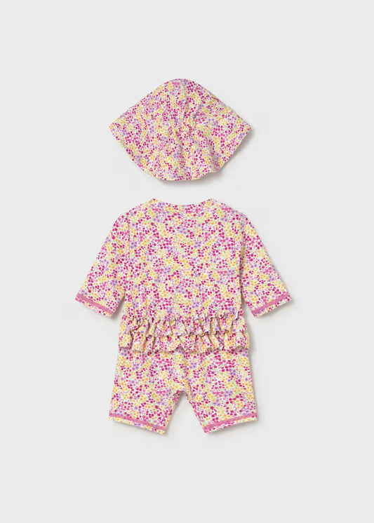 Petals Swim Bodysuit w/ Hat