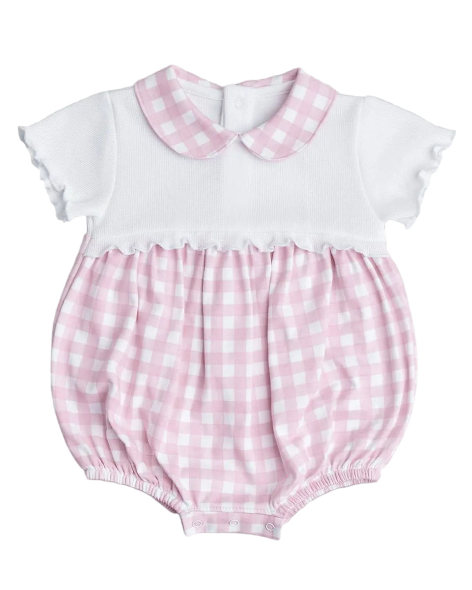 Pink Gingham Camilo Bubble