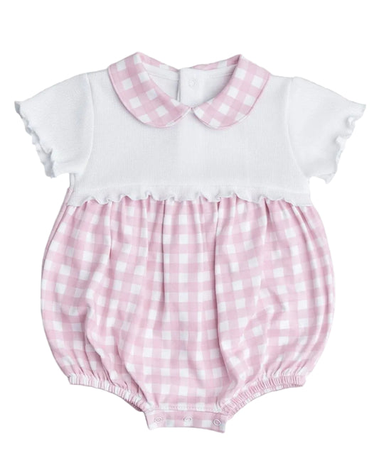 Pink Gingham Camilo Bubble