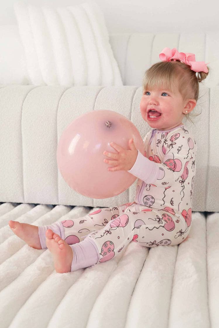 Party Time Zip Romper | Pink