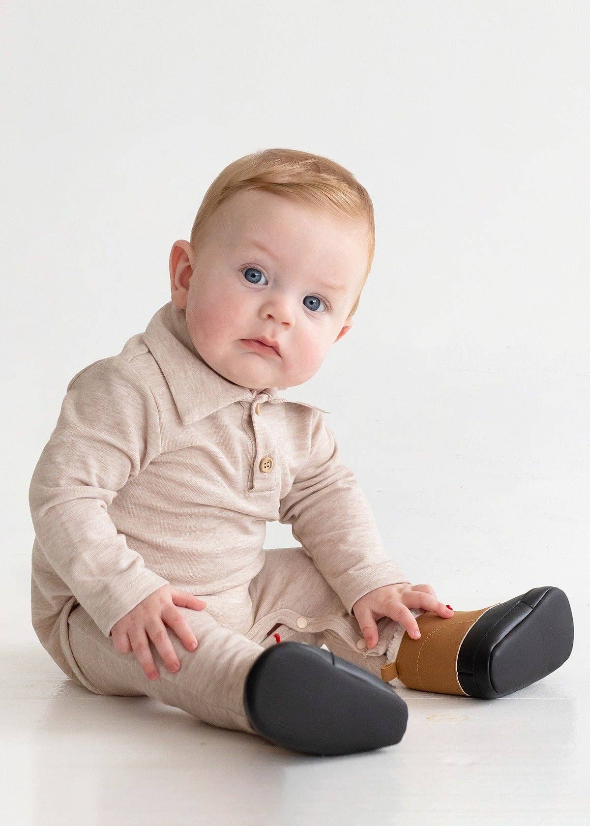 Millie Brothers Romper: Brown / 18M