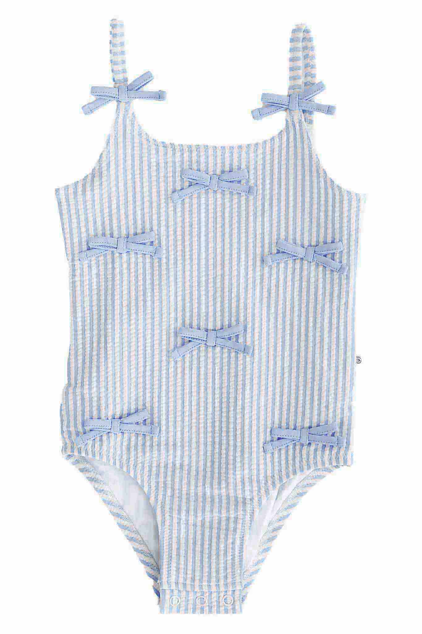 Seersucker Blue One Piece