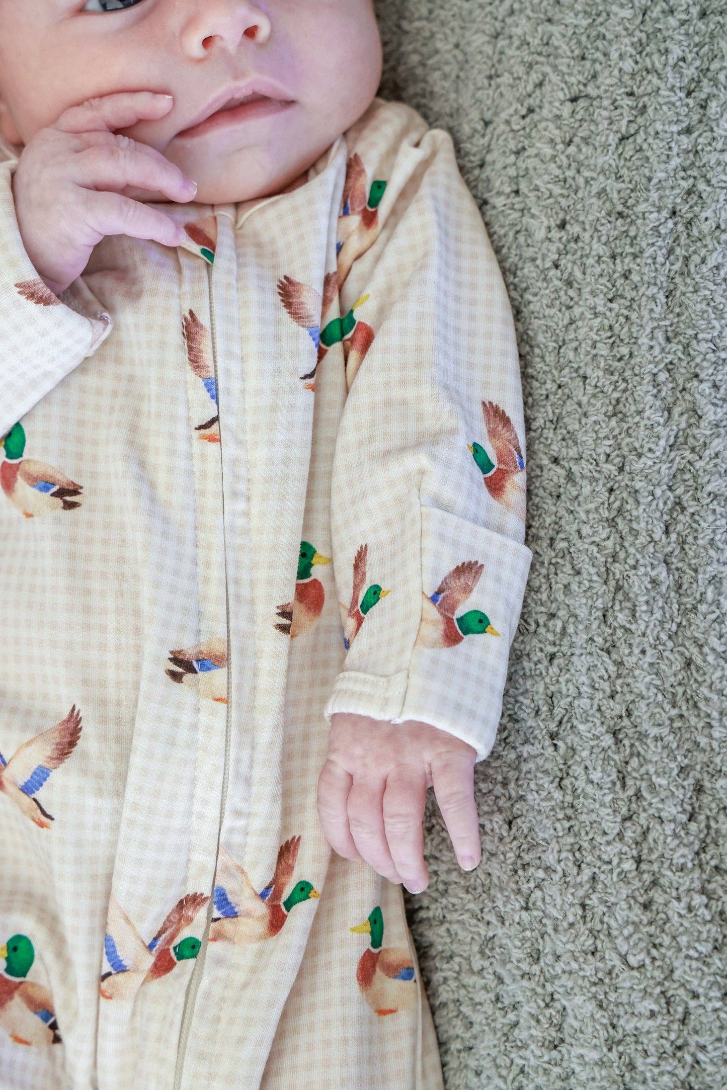 Little Mallard Zipper Footie