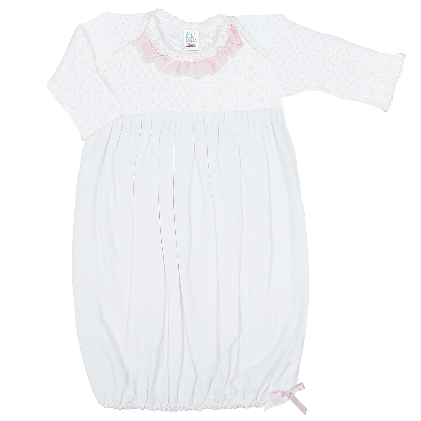 Paty Gown Chiffon Ruffle Pink - NB