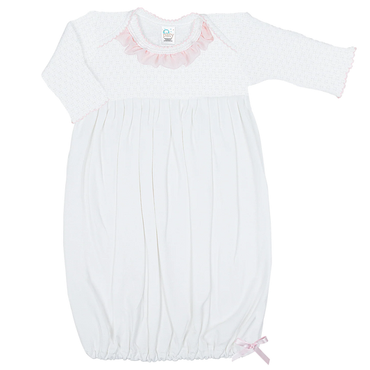 Paty Gown Chiffon Ruffle Pink - NB