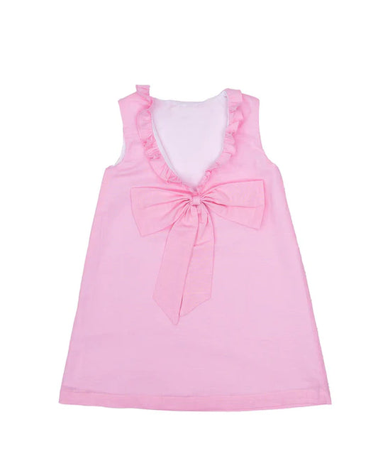 Karla Pink Linen Dress