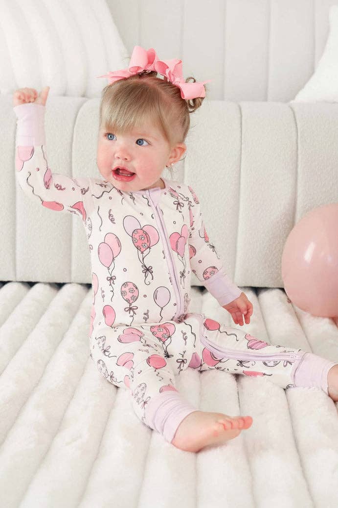 Party Time Zip Romper | Pink