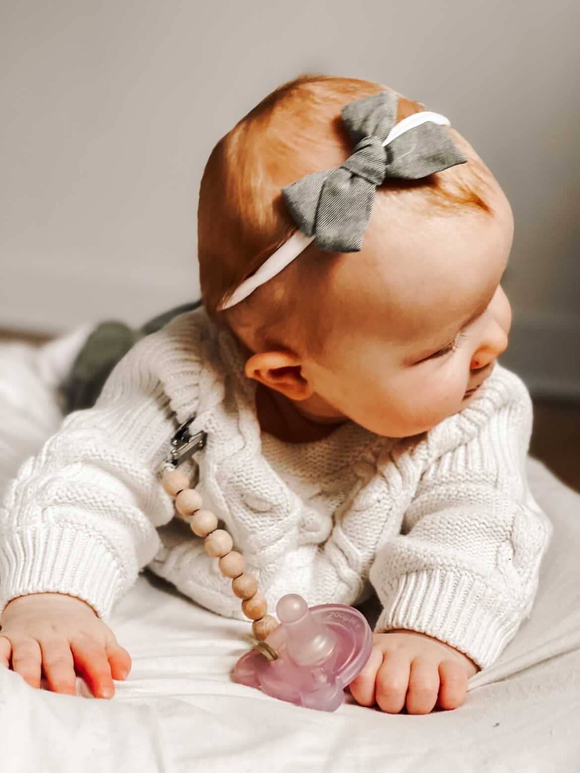 Ali+Oli Pacifier Clip (Wood)