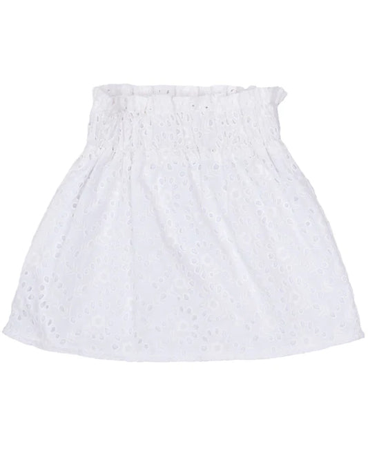 White Eyelet Skirt