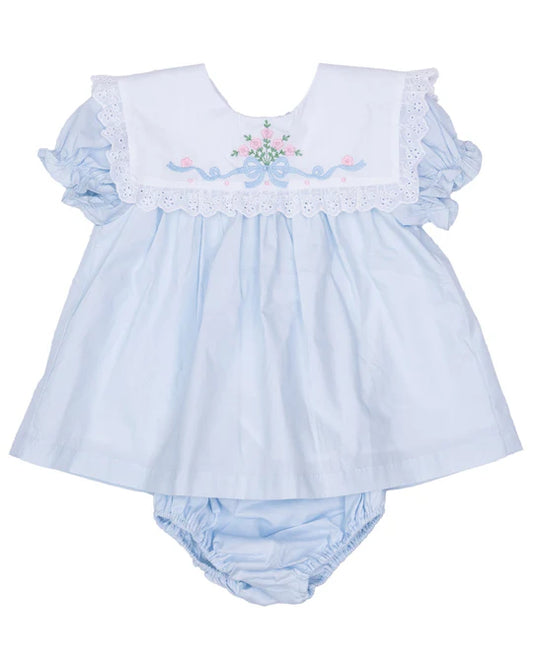 Audrey Blue Bloomer Set