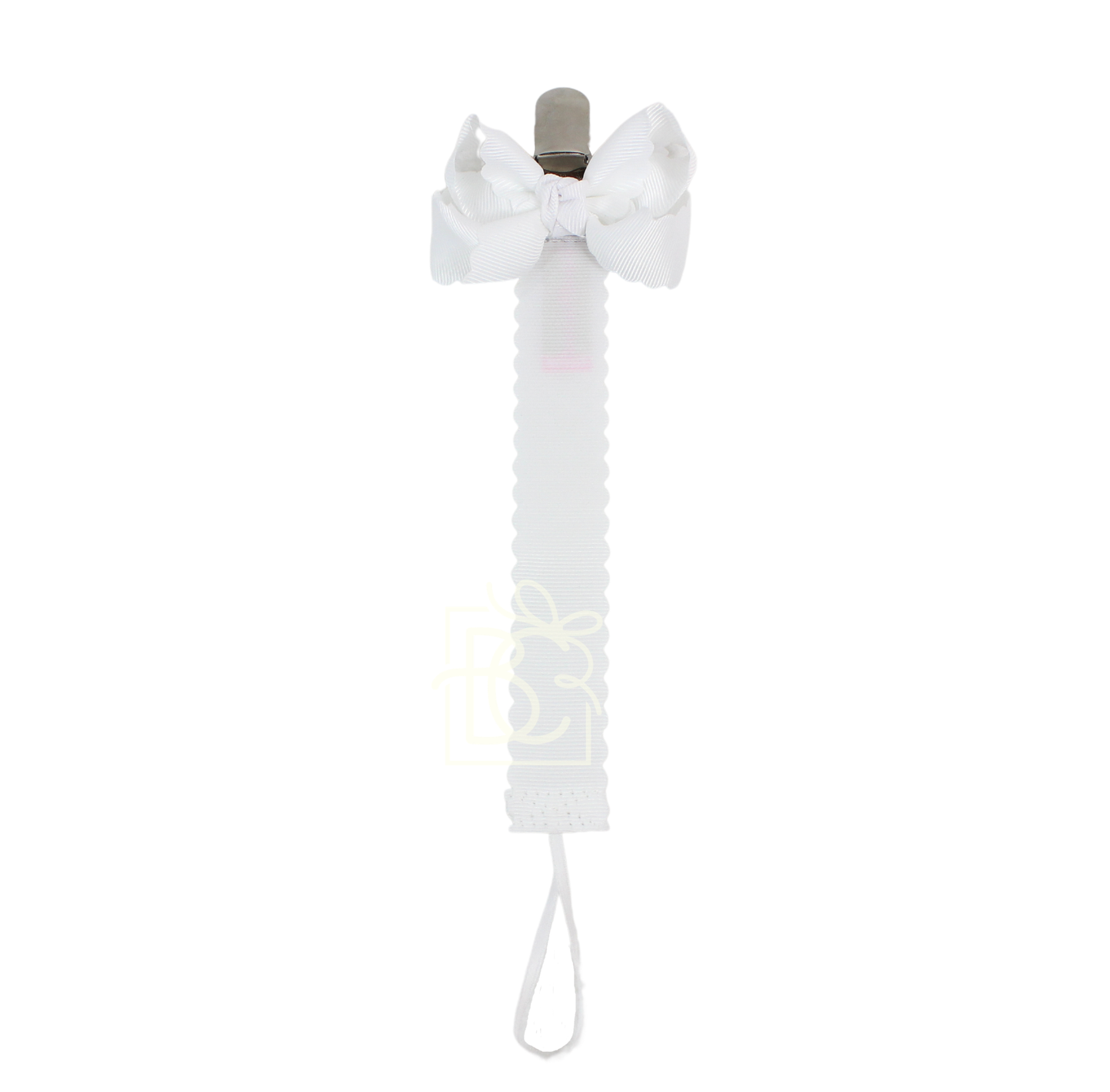 Scalloped Pacifier Clip