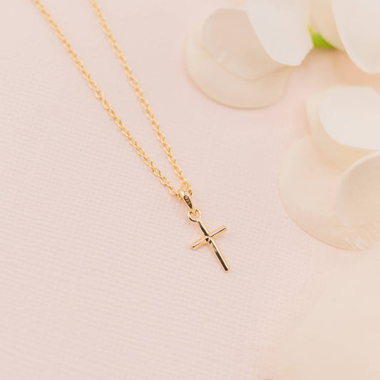 Children's Gold-Plated Cross Necklace