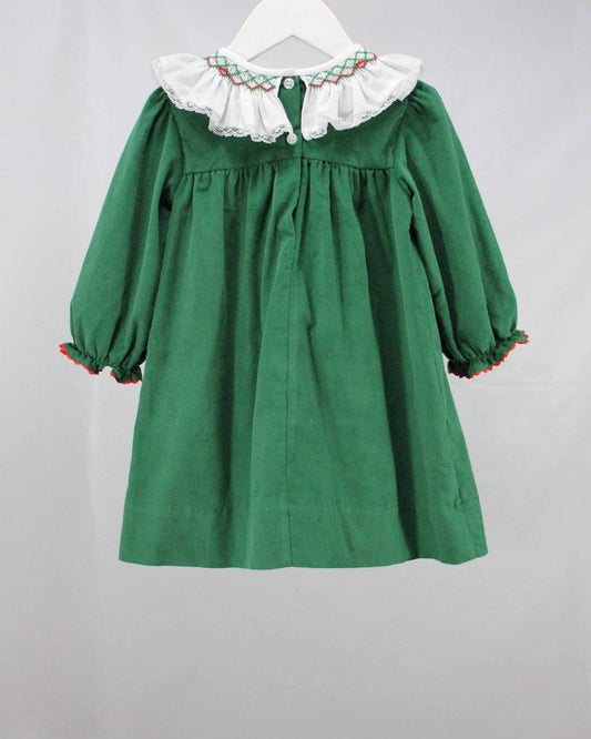 Green and White Claire Dress: 4T