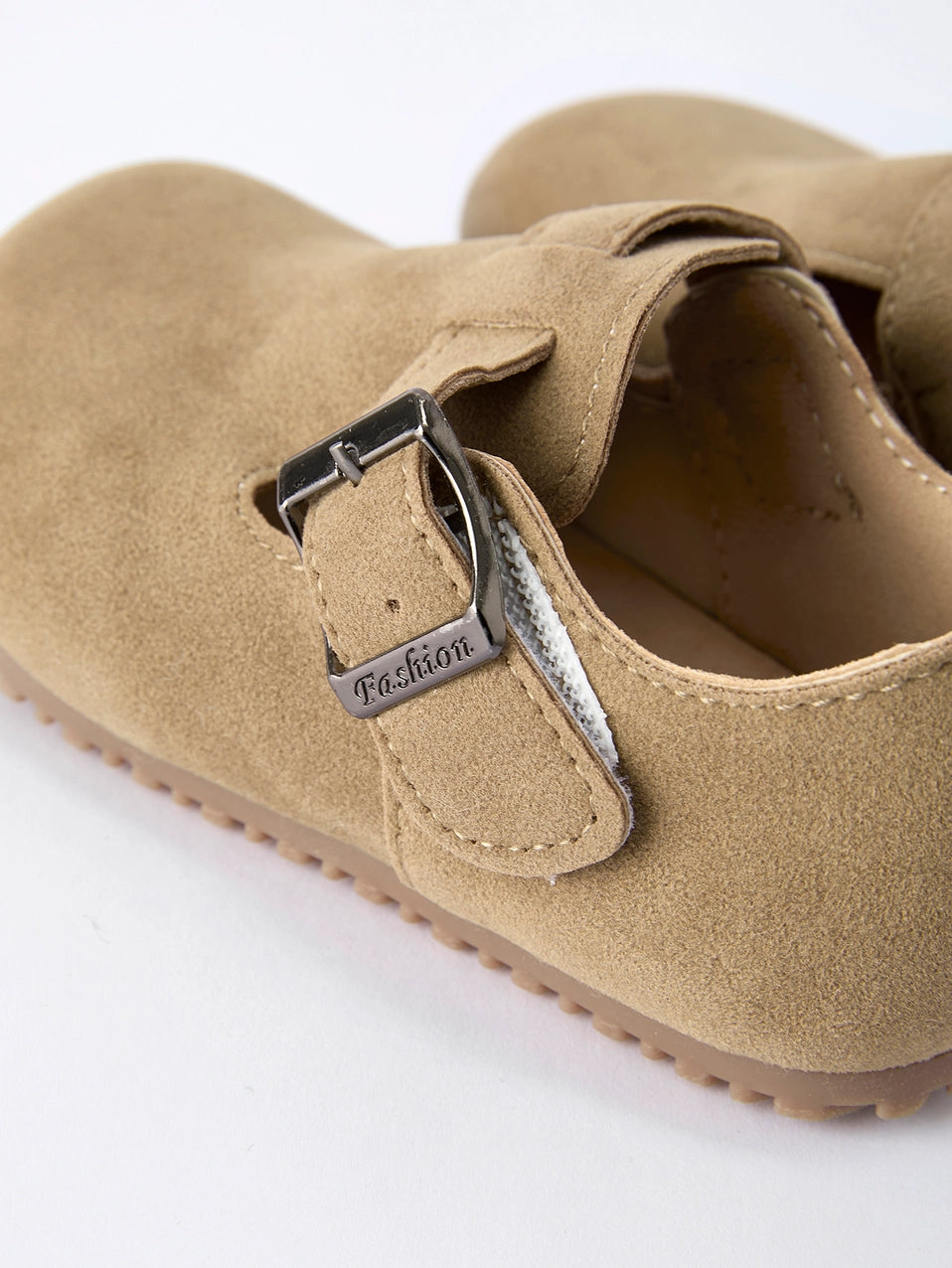 Suede Buckle Shoes Slip-On