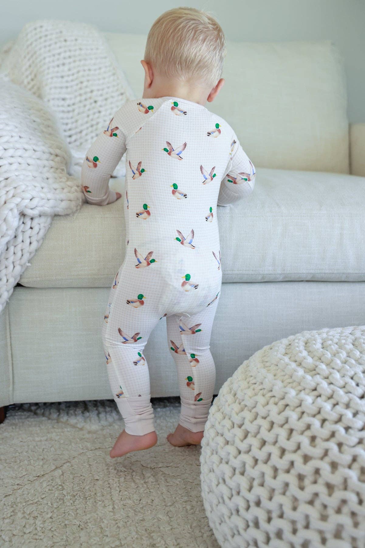 Little Mallard Zip Romper