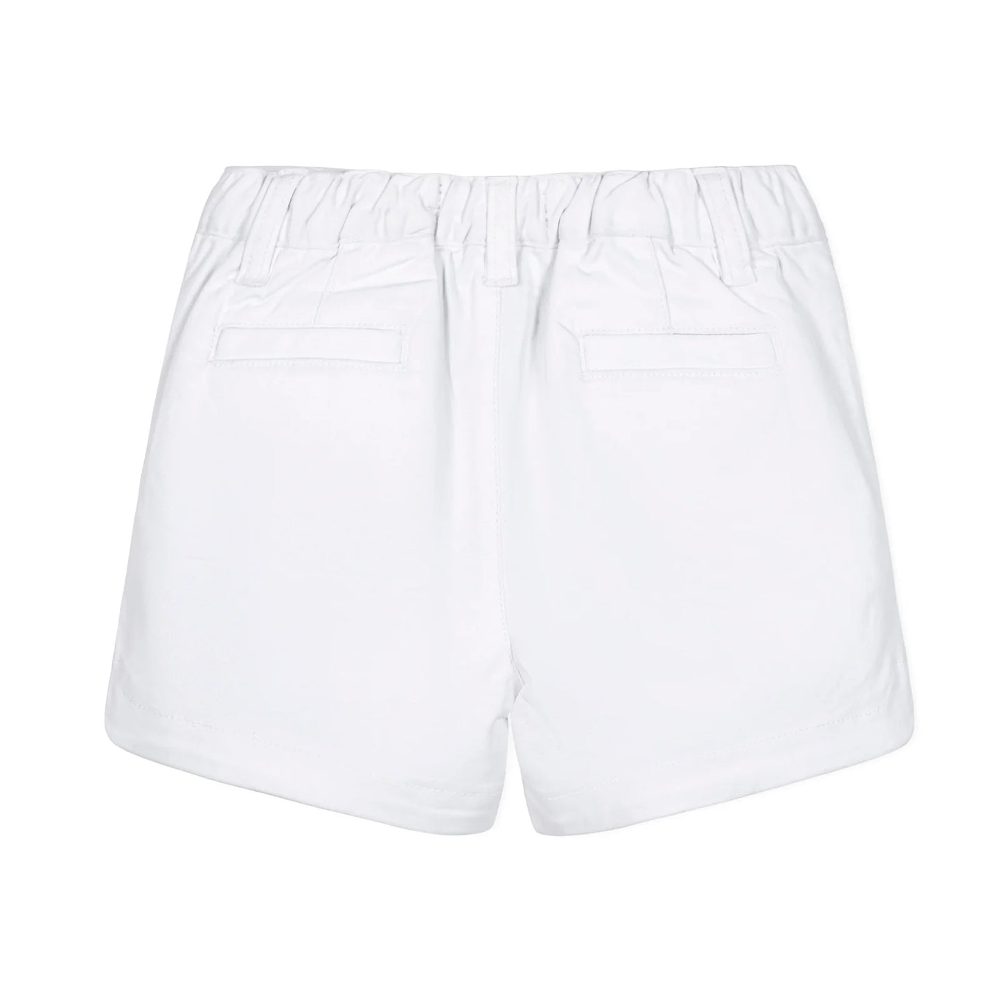 White Stretch Chino Shorts