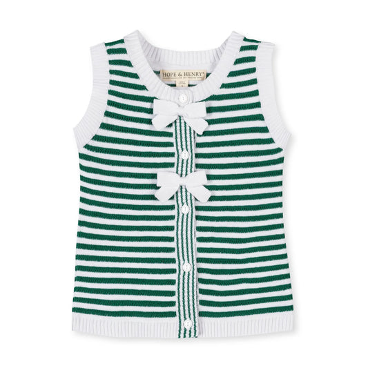 Green Stripe Sweater Tank