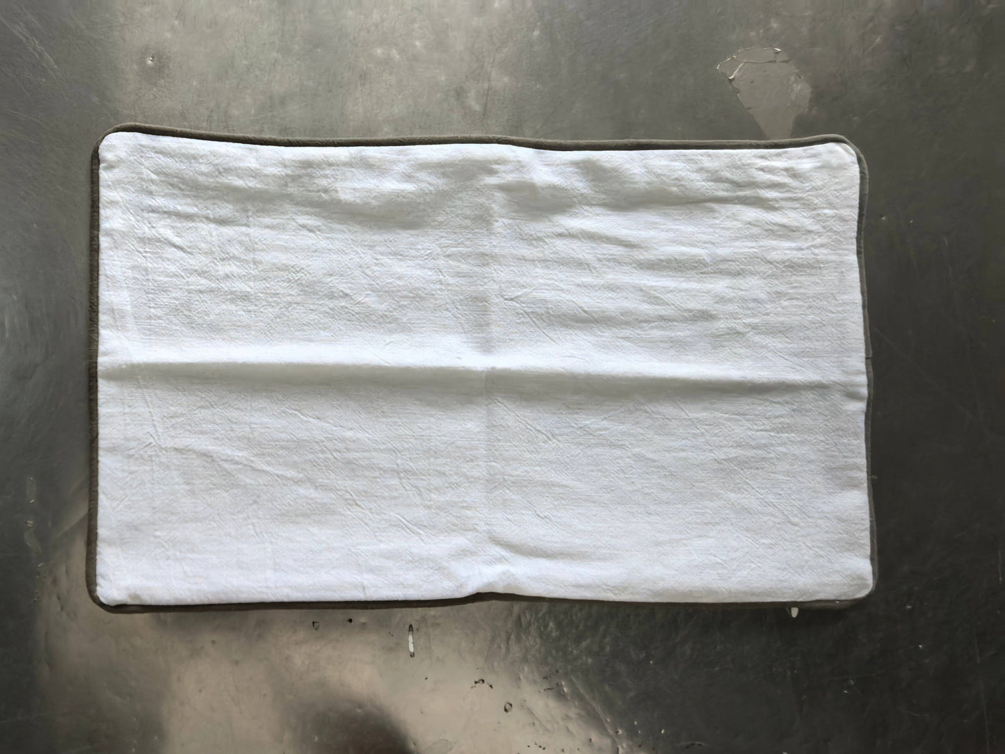 Pillow Covers: WHITE/ PINK TRIM