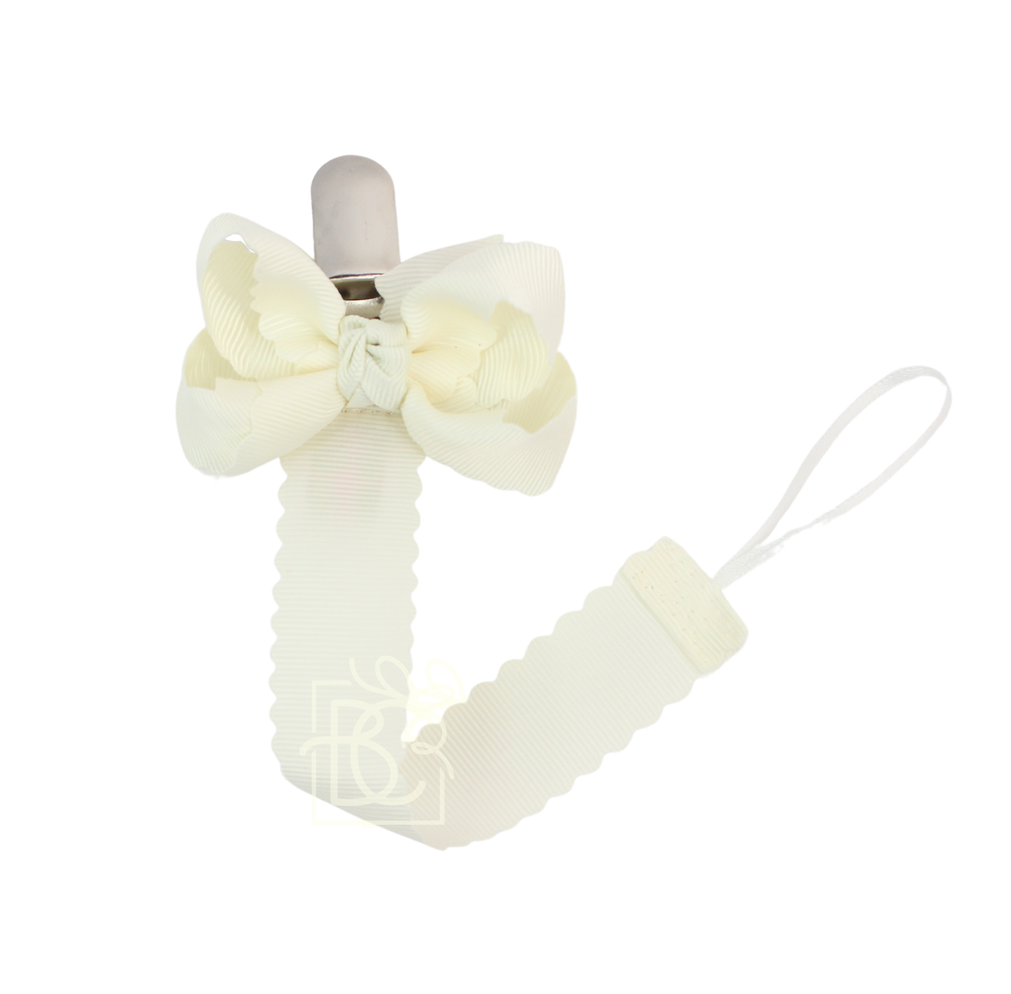 Scalloped Pacifier Clip