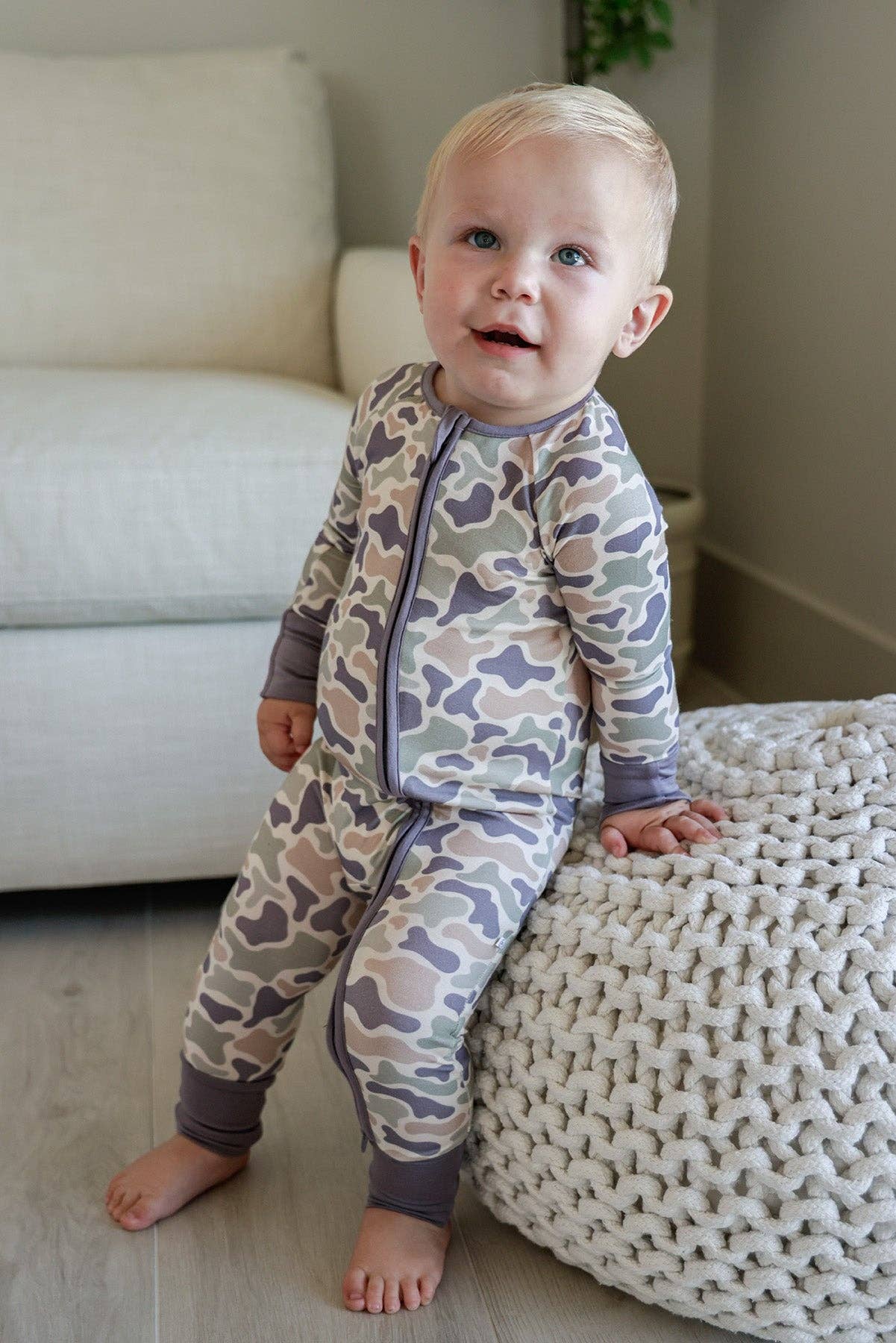 Camo Cutie Zip Romper