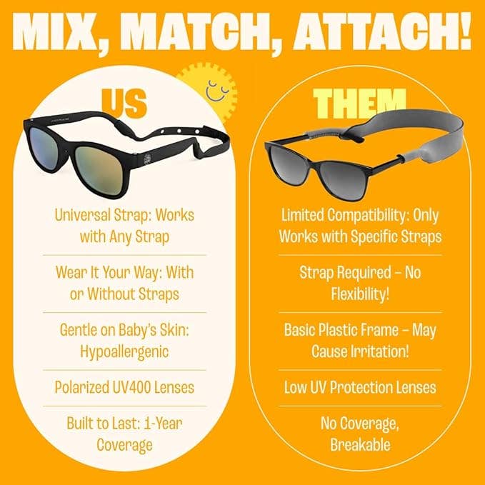 Baby Sunglasses 0-24m – Black