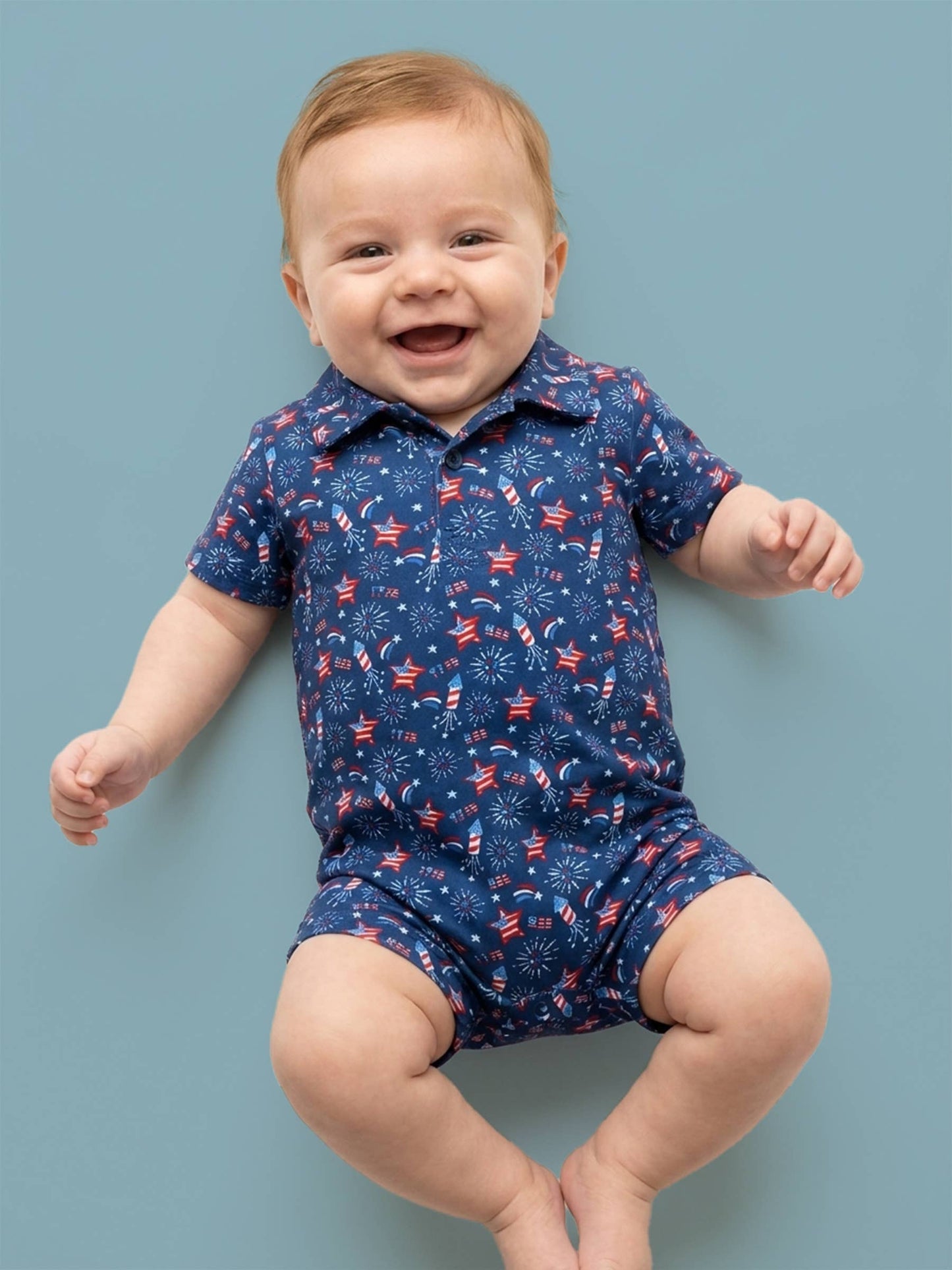 Fireworks Polo Romper