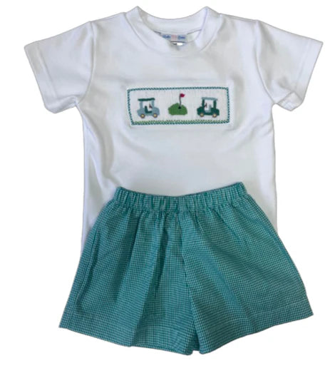 Golf Smocked Short Set