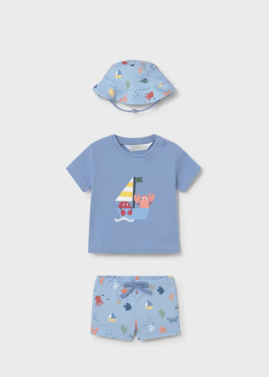 Blue Crab Bathing Suit Set