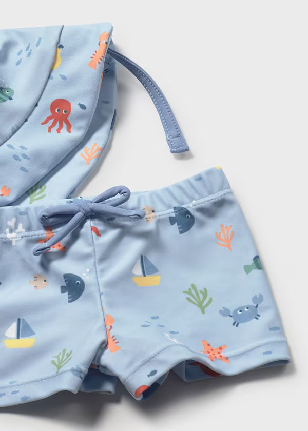 Blue Crab Bathing Suit Set