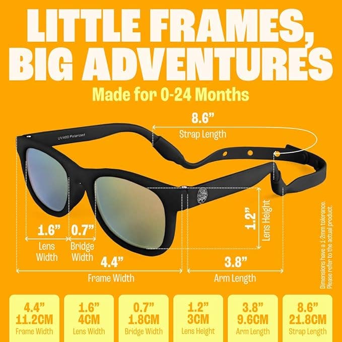 Baby Sunglasses 0-24m – Black