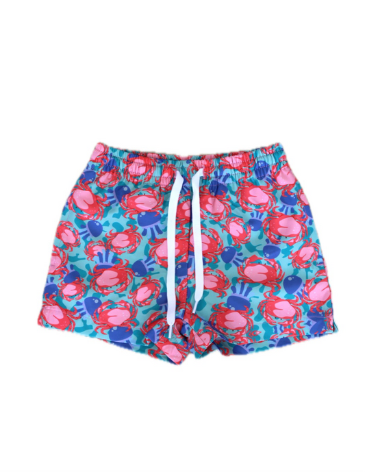 Crab Shoots Kids Swim Shorts